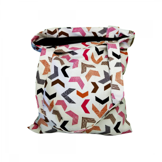 Totebag Kanvas Motif Geometri